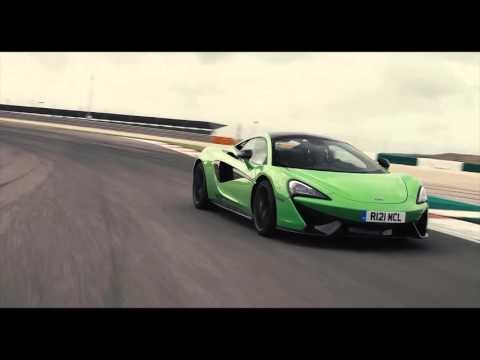 McLaren 570S Coupe - Mantis Green Driving Video on the Track Trailer | AutoMotoTV