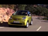 smart fortwo cabrio prime - black-to-yellow graphite grey Driving Video | AutoMotoTV