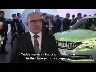 Interview with Bernhard Maier, ŠKODA CEO at Geneva Motor Show 2016 | AutoMotoTV