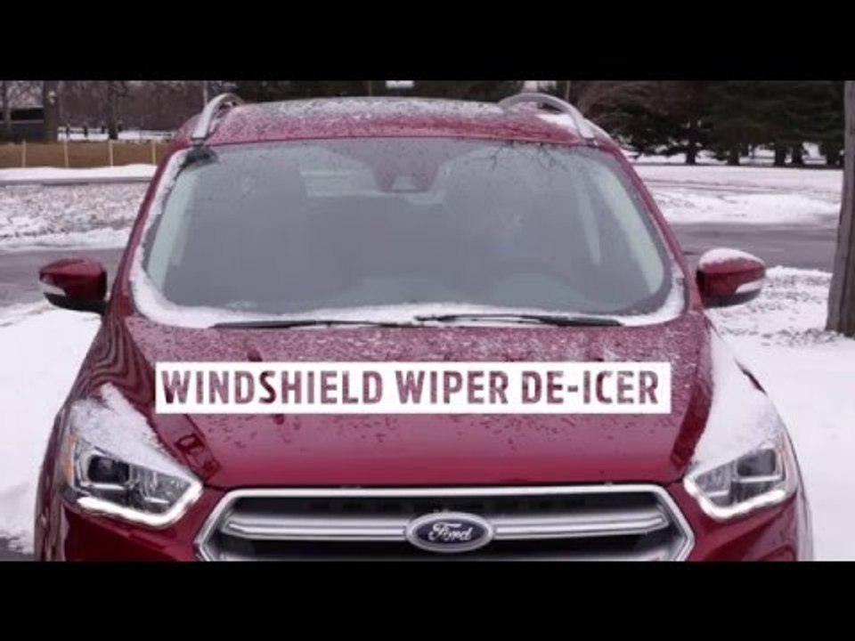2017 Ford Escape Windshield Wiper DeIcer Feature AutoMotoTV video