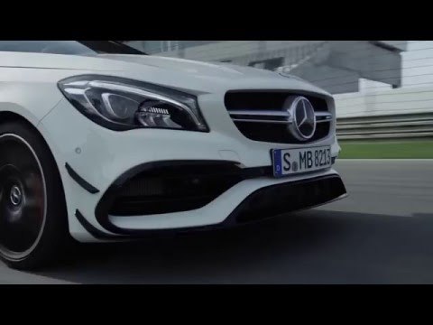 The new Mercedes-AMG CLA 45 4MATIC Driving Video Race Track Trailer | AutoMotoTV