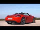 Porsche 718 Boxster S in Lava Orange Design | AutoMotoTV