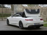 Mercedes-AMG S 63 4MATIC Cabriolet - Exterior Design in Cashmere White Magno Trailer | AutoMotoTV