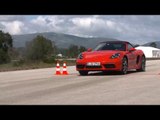 Porsche 718 Boxster S on the Track in Lava Orange | AutoMotoTV