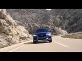 Jaguar F-PACE 2.0 Diesel R-Sport in Blue at the global media drives in Montenegro | AutoMotoTV
