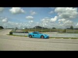 Porsche 718 Cayman S Miami Blue Trackside Driving Video Trailer | AutoMotoTV