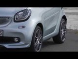 The new smart BRABUS fortwo Cabrio tailor made caribbean blue Exterior Design Trailer | AutoMotoTV