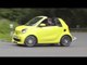 The new smart BRABUS fortwo Cabrio tailor made atomic yellow Driving Video | AutoMotoTV