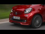 The new smart BRABUS forfour Xclusive cadmium red Driving in the Country | AutoMotoTV