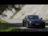 Porsche Panamera Turbo Driving Video in Black Trailer | AutoMotoTV