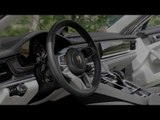 Porsche Panamera Turbo Interior Design in Black | AutoMotoTV