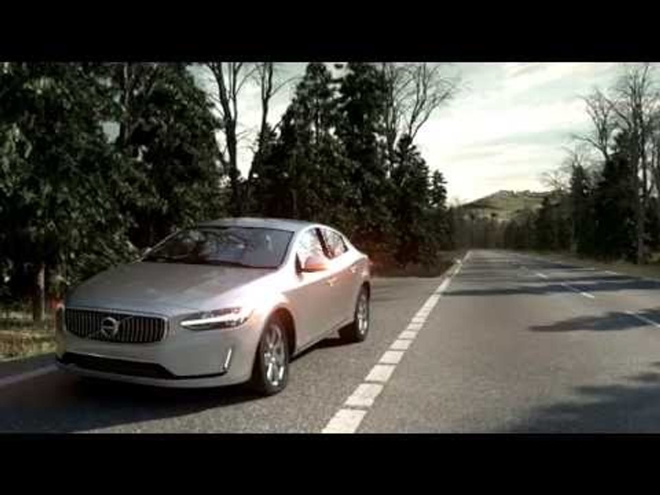 2017 Volvo V90 Cross Country - Hazard light alert animation | AutoMotoTV
