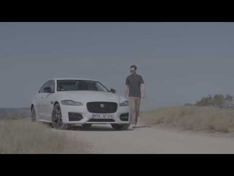 Nicholas Hoult drives Jaguar XF AWD | AutoMotoTV
