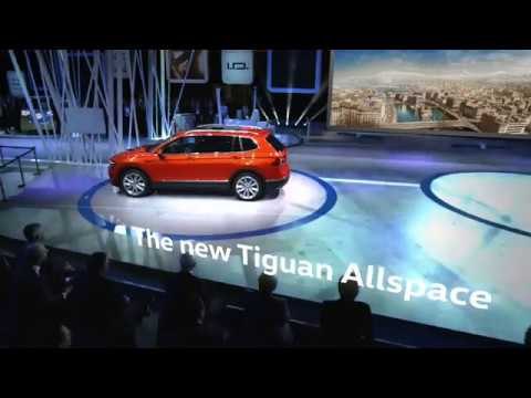 VW Press Conference Geneva 2017 - Presentation of the new Volkswagen Tiguan Allspace | AutoMotoTV