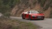 Audi R8 Spyder V10 plus Driving Video in Red | AutoMotoTV
