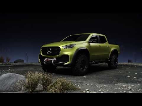 Mercedes-Benz Pickup Concept X-Class powerful adventurer - Design Exterior Trailer | AutoMotoTV