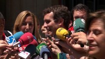 Pablo Casado es increpado durante su visita a Pamplona