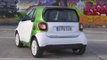smart fortwo electric drive white electric green Exterior Design | AutoMotoTV