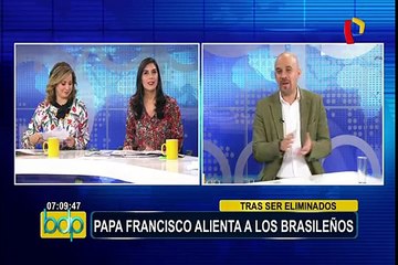 Papa Francisco dio mensaje de consuelo a Brasil tras eliminación de Rusia 2018