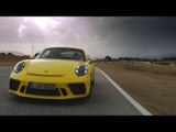 Porsche 911 GT3 Driving on the Race Track in Yellow | AutoMotoTV