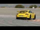 Porsche 911 GT3 Driving on the Race Track in Yellow Trailer | AutoMotoTV