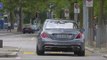 Mercedes-Benz S 500 Driving in Zurich in Selenite grey metallic | AutoMotoTV