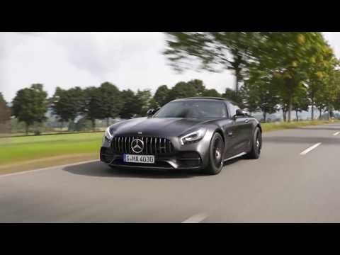 Mercedes AMG GT C Edition 50 in Graphite grey magno Driving Video