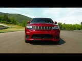 2018 Jeep Grand Cherokee Trackhawk in Red Driving Video