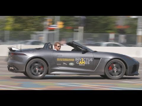 Prince Harry at the Jaguar Land Rover Driving Challenge, Invictus Games 2017