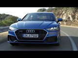 Audi A7 Sportback Driving Video in Blue