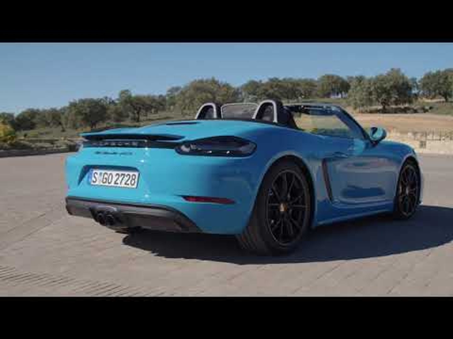 Porsche 718 Boxster Gts Design In Miami Blue Video Dailymotion