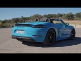 Porsche 718 Boxster GTS Design in Miami Blue
