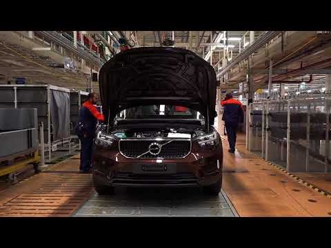 The new Volvo XC40 pre production in Ghent, Belgium