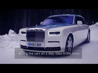 Watch how a Rolls Royce performs in wintry conditions