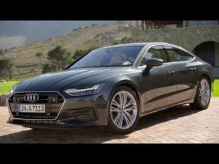 Descargar video: Audi A7 Sportback in Triton blue Exterior Design