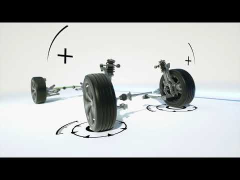 New Volvo V60 - double-link front and multilink rear suspension - animation