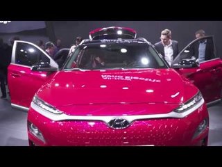 Hyundai presented the new Kona EV at the 2018 Geneva International Motor Show