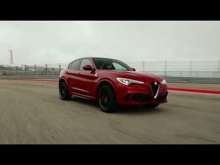 Download Video: 2018 Alfa Romeo Stelvio Quadrifoglio Driving on the track