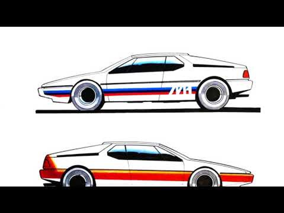 40 years of BMW M1 - Design Sketches