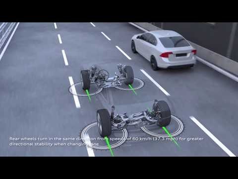 Audi A6 Dynamic all-wheel steering Animation