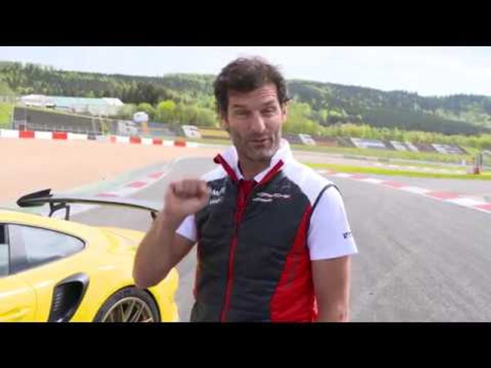 Mark Webber and the Porsche GT3 RS at Nürburgring