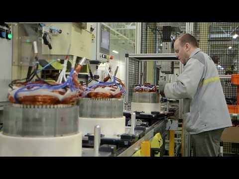 R240 electric motor manufacturing at the Renault Cléon plant - Stator