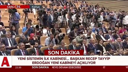 Başkan Erdoğan kabineyi açıkladı