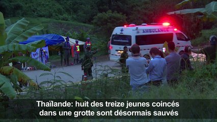 Thaïlande: quatre autres garçons extraits de la grotte inondée