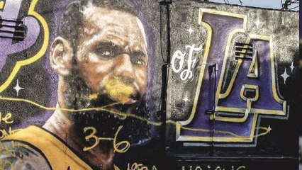 Lebron James VANDALIZED in Los Angeles!