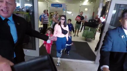 Kourtney Kardashian And Kids Return Home From Italy After Celebrating Penelope's Birthday