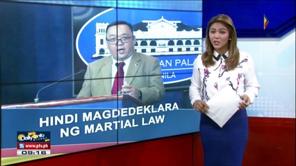 Palasyo: Walang rason para magdeklara ng Martial Law