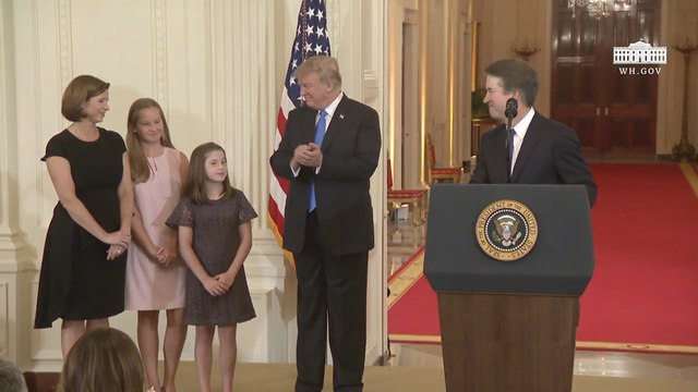 Supreme Court Justice Nominee Judge Brett Kavanaugh Speaks