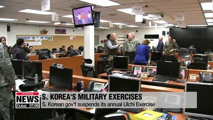 S. Korean gov’t suspends its annual Ulchi Exercise; Taegeuk Exercise to take place on Oct.