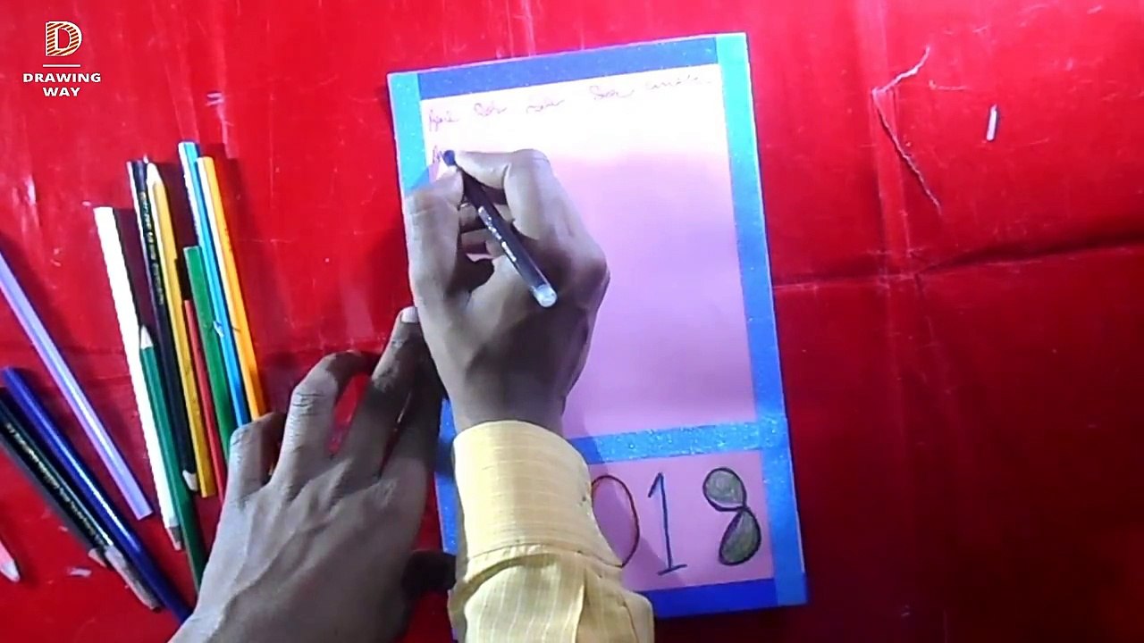 DIY Santa Christmas Card_How to make Christmas Greeting Card_Simple and Easy Christmas Card ( 93)